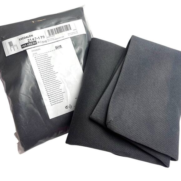 2 x IKEA Ekedalan Chair Cover Slipcover | GREY 105.086.06 NEW - Picture 1 of 9
